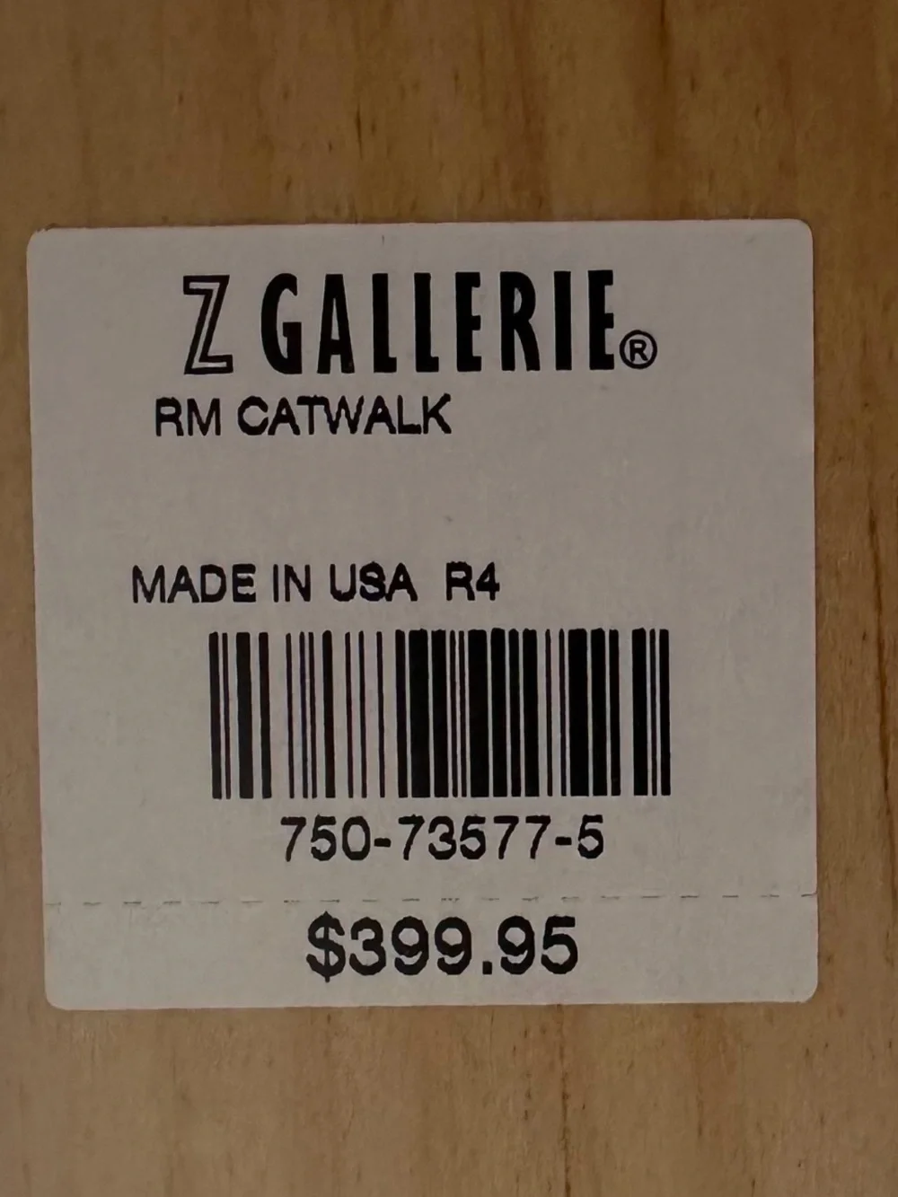 Z GALLERIE SCANDINAVIAN PAINTING MODERN OIL ON CANVAS FRAMED 42 L X 50 W